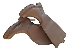 H&M HIGH CHUNKY BIKER-STYLE BEIGE BOOTS SIZE 6 BRAND NEW with tag