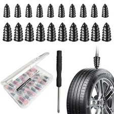 PCS Tire Plugs Screw Type,Tire Repair Screws Plug Kit with 2 Sizes and 60