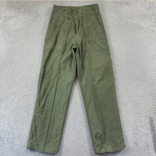 Vintage OG 107 Type 1 Pants Men  s 28x32 Vietnam War Button Fly Sateen Trousers