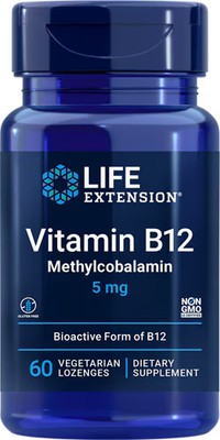 Worldwide 2 X Life Extension Vitamin B12 Methylcobalamin -- 5 mg - 60 Vegetari