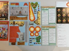 Warhammer: The Game of Fantasy Battles 5th Edition CARDBOARD SHEETS 1-8 + Roster