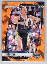2024 Panini Prizm WNBA #92 Sevgi Uzun Ice Orange Prizms Dallas Wings RC