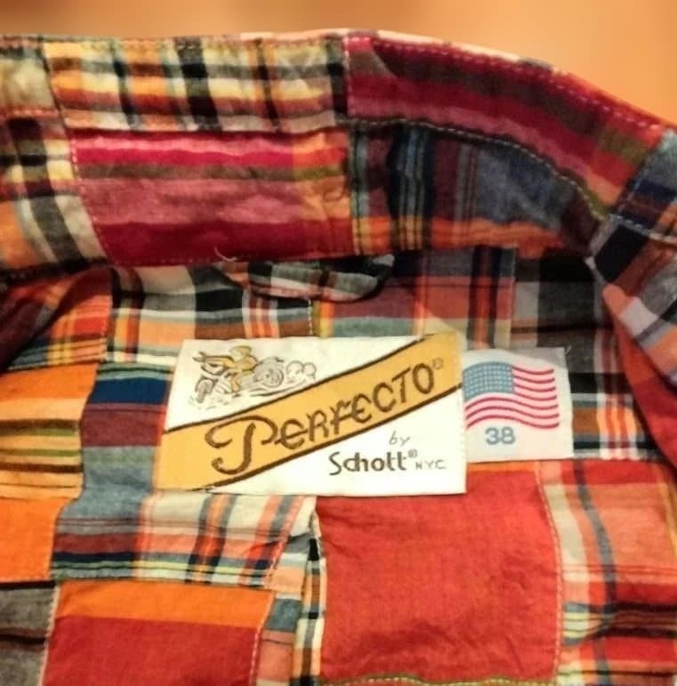 SCHOTT Patchwork Rider Jacket Men’s 38 Spring Sum… - image 7