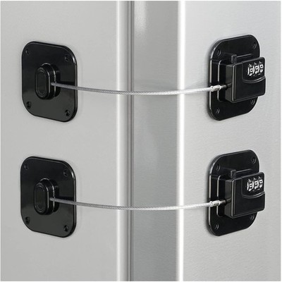Heavy-Duty Refrigerator Lock & Combination Security - Easy Adhesive Installation