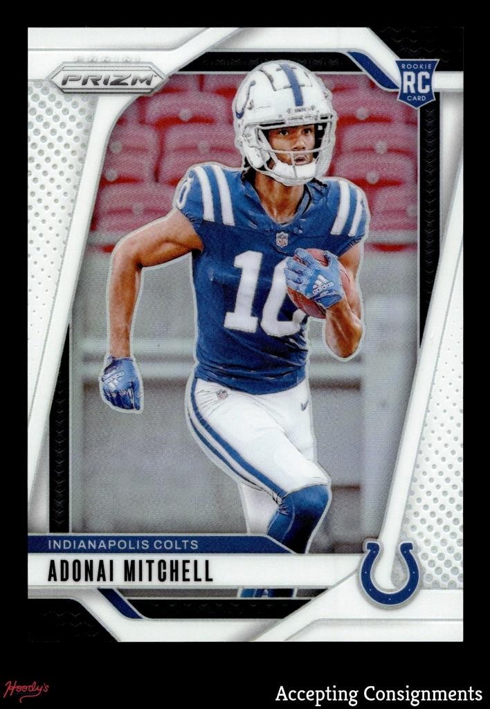 2024 Panini Prizm Prizms White #303 Adonai Mitchell RC Rookie 23/35 COLTS