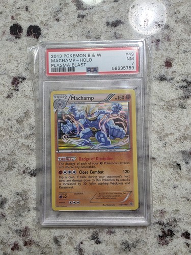 Machamp graded PSA 7 for sale on eBay