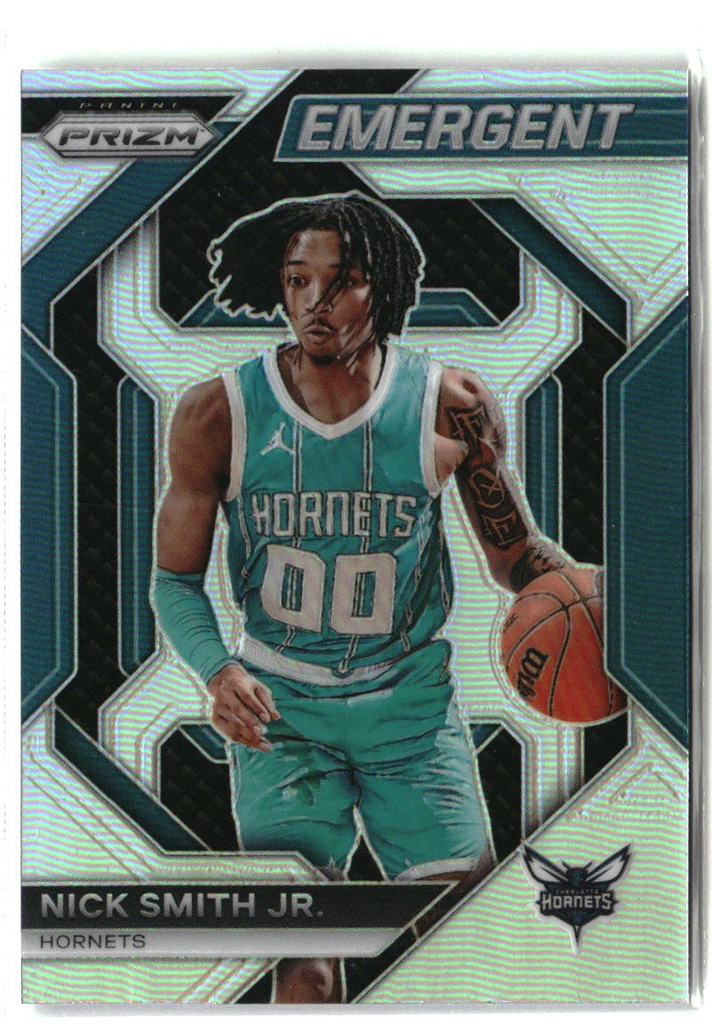 2023-24 Panini Prizm #10 Nick Smith Jr. Emergent Prizms Silver