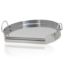 BBQ-Toro Edelstahl Grillplatte Ø 55 cm ideal für 57er Kugelgrill, Holzkohlegrill