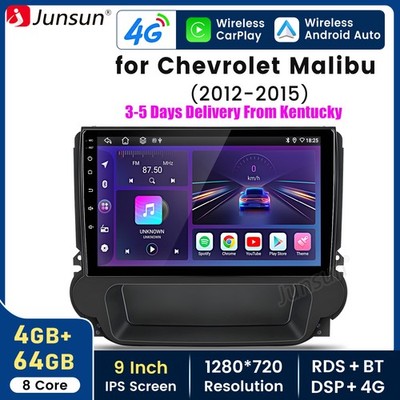 Car Stereo Radio For Chevrolet Malibu 12-15 GPS Navi FM CarPlay 4+64GB Android15