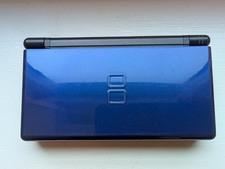 Nintendo DS Lite Handheld Console Cobalt Blue w/ stylus - WHITE SCREENS!