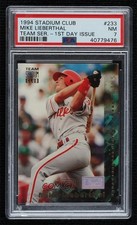 1994 Topps Team Stadium Club 1st Day Issue Mike Lieberthal #233 PSA 7 7a9