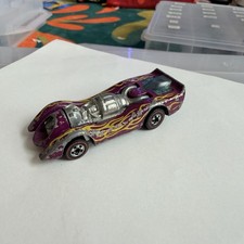 Vintage 1970 Hot Wheels Redline Jet Threat Purple