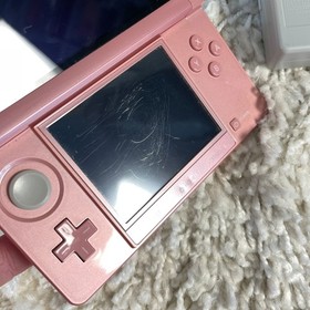 Nintendo 3DS Pearl Pink Handheld Handheld Console System CTR-001 Tested
