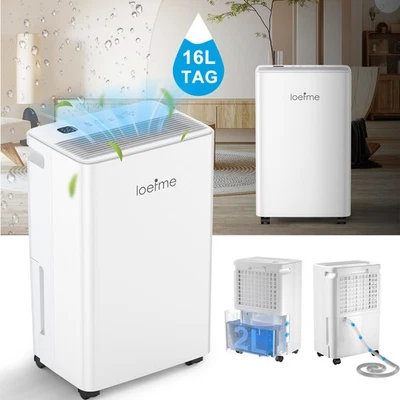 LOEFME Luftentfeuchter 16L Raumentfeuchter Intelligente Entfeuchtung Kältemittel R290