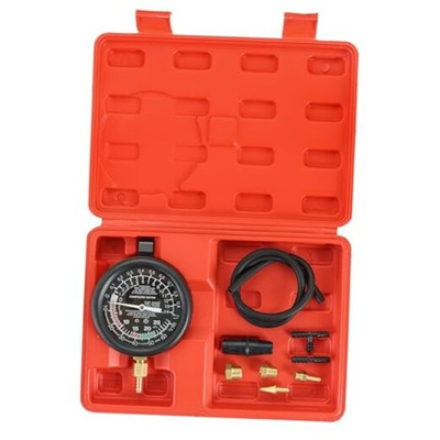 #ad #ad Red Pressure Gauge Kit for Vacuum amp; Fuel Pumps Leak Carburetor Pressure $25.49