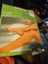 Vintage Sheer Agilon Stockings Color Gala Nylons Stretch Stockings. USA