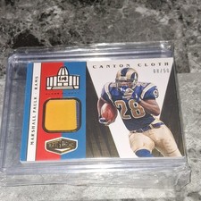 Panini 2020 Plates & Patches Canton Cloth Marshall Faulk #CC-24 /50 Rams