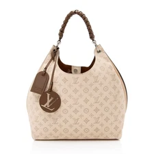 Louis Vuitton Mahina Leather Carmel Hobo