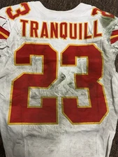 NFL Drue Tranquill GAME-USED - WORN 2025 Chiefs V Jaguars - Destroyed! Metabilia