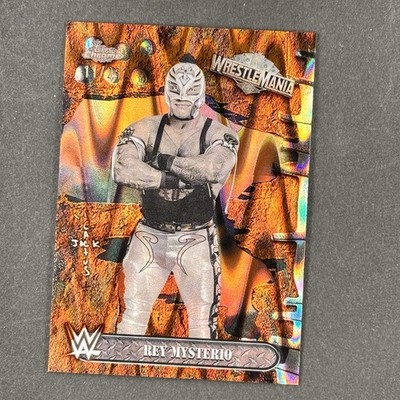 Rey Mysterio Cactus Jack Wrestlemania Topps Chrome Orange Ray Wave 11/25 - #6