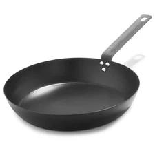 Merten & Storck Pre-Seasoned Carbon Steel Induction 12" Frying Pan Skillet, O...