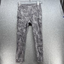 Calia by Carrie Underwood Womens Leggings Size S Gray Floral Pockets Ankle