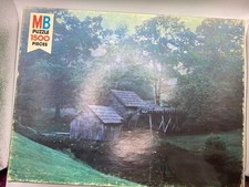 Vintage MB Super Challenge 1500 Pc Puzzle Mabry Mill KY 1978 USA