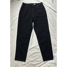 Vintage Levis 550 Relaxed Fit Tapered Leg Black Jeans Made in USA 14 M Women's