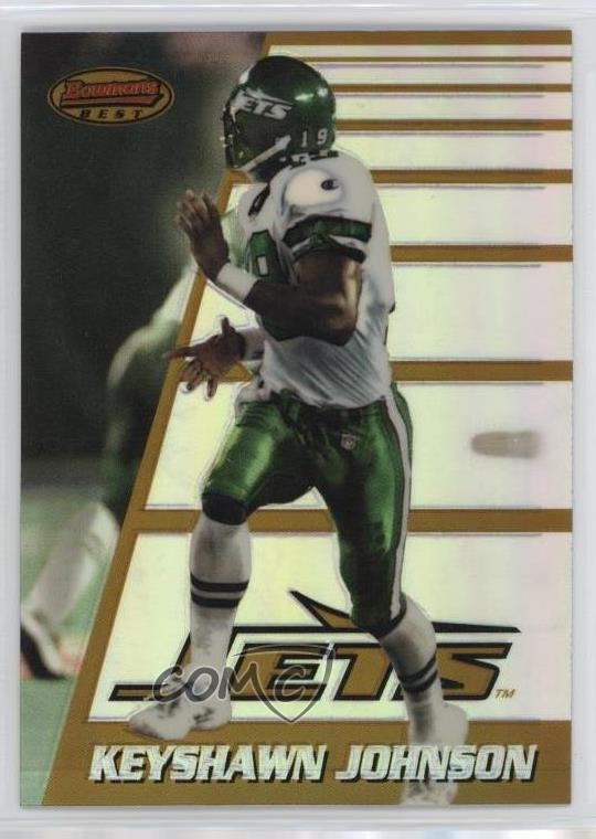 1996 Bowman's Best Refractor Keyshawn Johnson #180 Rookie RC