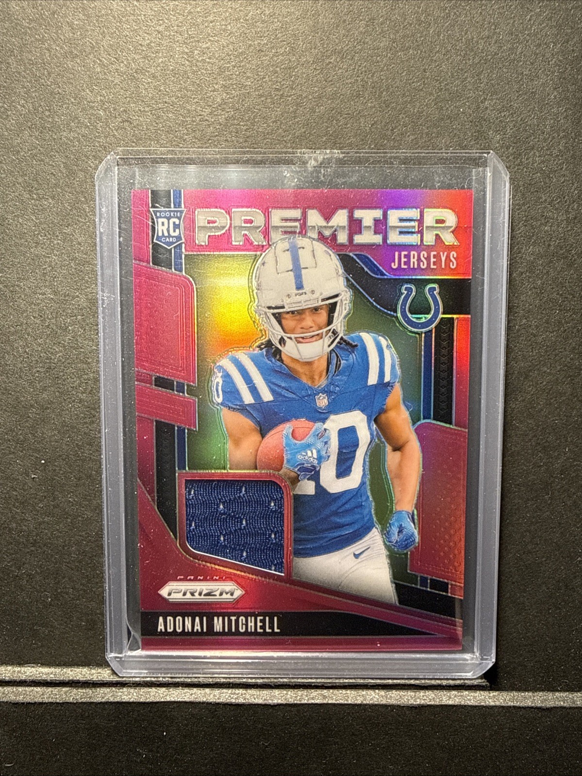 Adonai Mitchell Panini Prizm Premier Jerseys #PJAML Pink