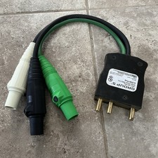 100 Amp 125V Stage Pin Male To 3 Male Female Camlock Snake Bite Hubbell Stagepin