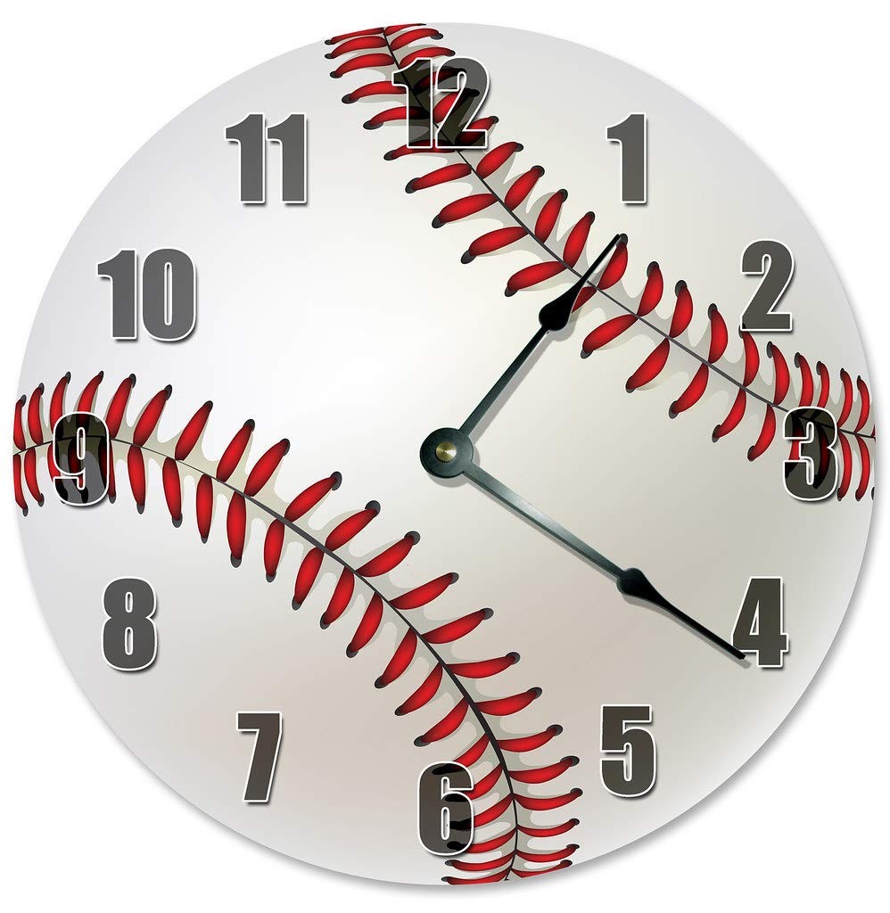 Sugar Vine Art 2287 Baseball Clock - Large 10.5 Wall Clock