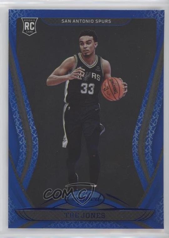 2020-21 Certified Mirror Blue Tre Jones #163 y6z