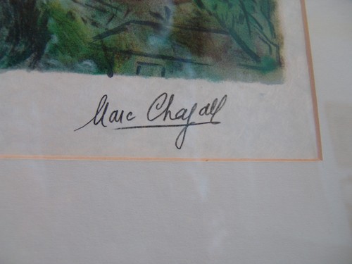 Marc Chagall 1887-1985 Bouquet de Fleurs um 1970 Farblithographie signiert - Bild 3 von 5