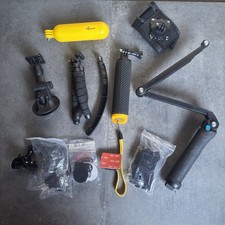 Assorted GoPro Accessories Compatible With Various Models With Case