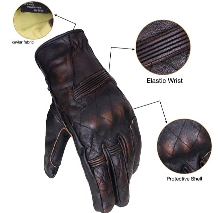 Moto guanti in pelle Premium Touring Guanti Invernali EU.381100 - Immagine 3 di 3