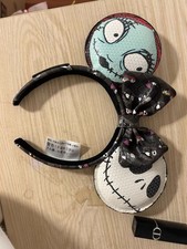 Loungefly Disney.Parks Nightmare Before Christmas Sally Jack Ears Headband US