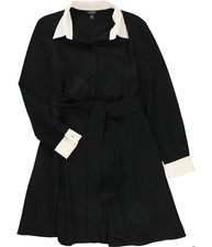 Ralph Lauren Womens Belted Mini Shirt Dress, cream, 16