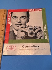 1959 ZEISS IKON CONTAFLEX camera sales brochure, printed In Germany