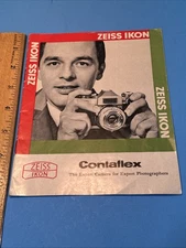 1959 ZEISS IKON CONTAFLEX  camera sales brochure, printed In Germany
