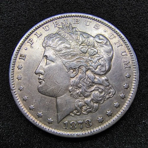 1878 Morgan Silver Dollar - Rev. of 1879 - Philadelphia - VF-XF Details -Cleaned