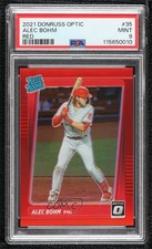 2021 Panini Donruss Optic Rated Rookie Red Prizm 1/60 Alec Bohm PSA 9 MINT 04za
