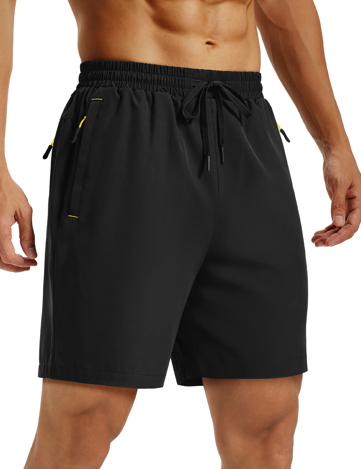 I Men's Summer 7" Quick Dry Athletic Shorts with 3 Zip Pockets image 8