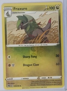 Pokemon Card Fraxure | eBay