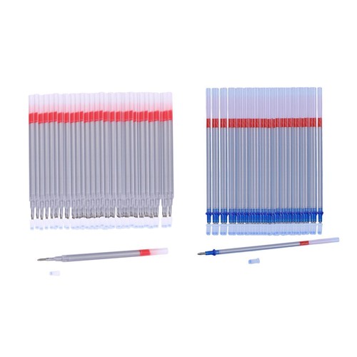 100 Pièces Recharges De Stylo Bleu à Haute Température Disparaissant, Recharges De Tissu Effaçable à La Chaleur Pour Les Tailleurs Couture Courtepointe Couture