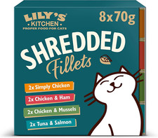 Image of Lily'S Kitchen Natural Adult Wet Cat Food Tins - Shredded Fillets Multipack - Co
