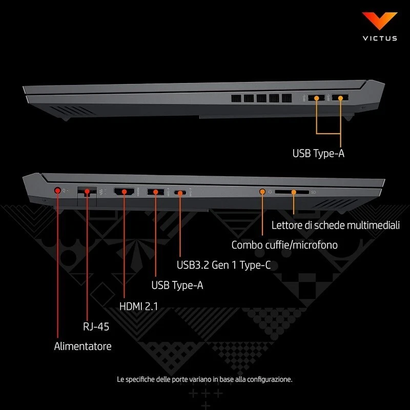 √ HP Victus 16 1TB SSD Intel Core i7 16 GB RAM Nvidia RTX 6 GB Gaming Notebook - Immagine 4 di 4