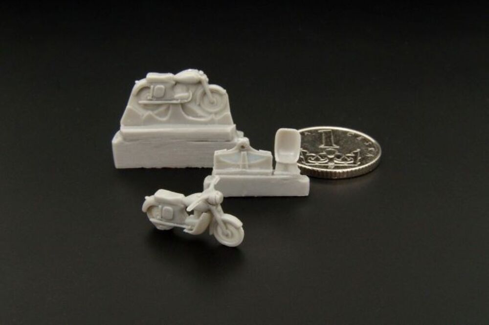 Hauler Models HTT120054 - 1:120 Jawa 250 Kyvacka  and 1954 (2pcs) - Accessories