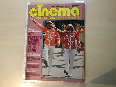 Cinema - Heft 8 Januar 1979 Sgt. Pepper, Elliott, Bee Gees, Beatles,