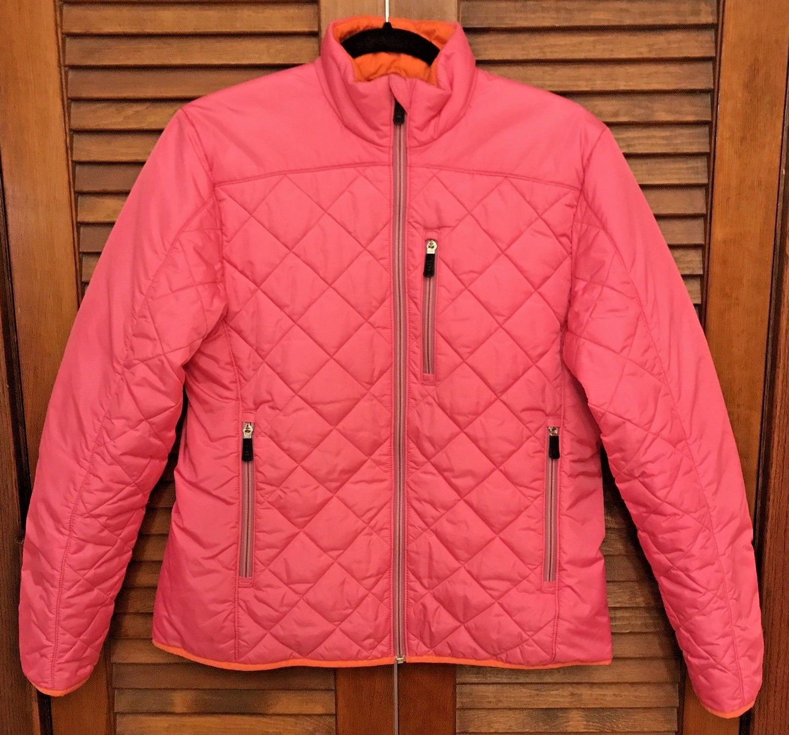 Lands End Quilted Insulated Hot Pink 